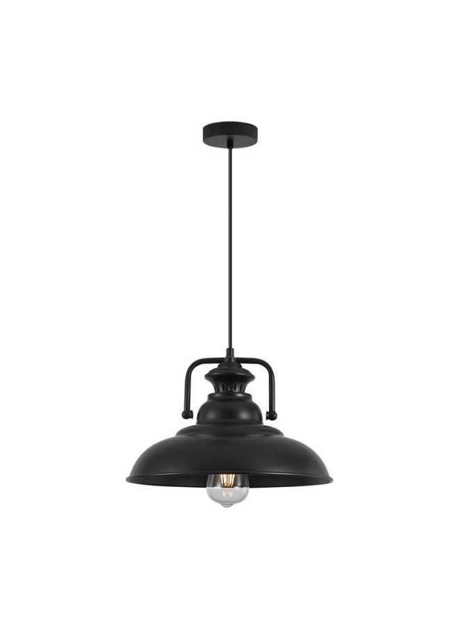 A F N Lighting - A F N LIGHTINGS Industrial Style Matte Black Metal Ceiling Pendant Light, Modern Hanging Fixture for Kitchen, Dining Room, Living Room, and Office - Image 1