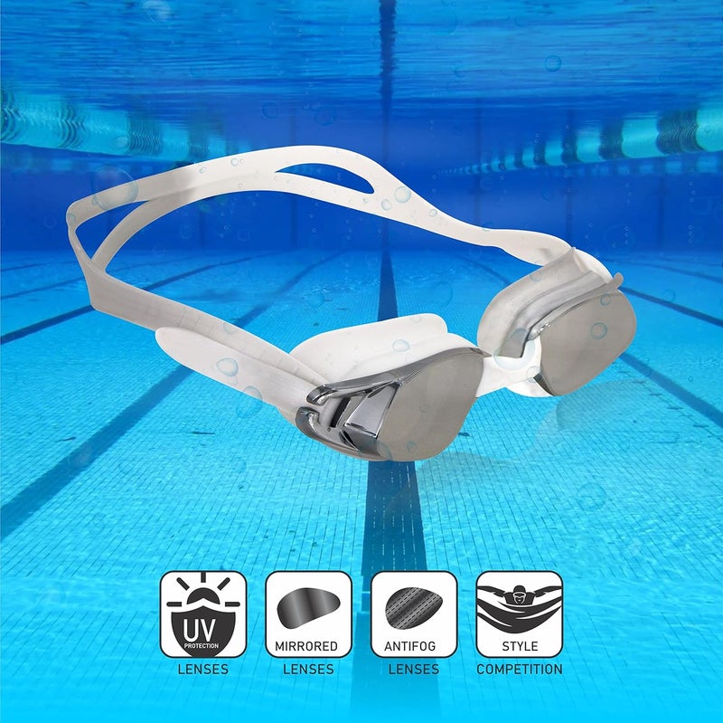 Nivia 4095 Swimming Goggles - Grey - Image 2