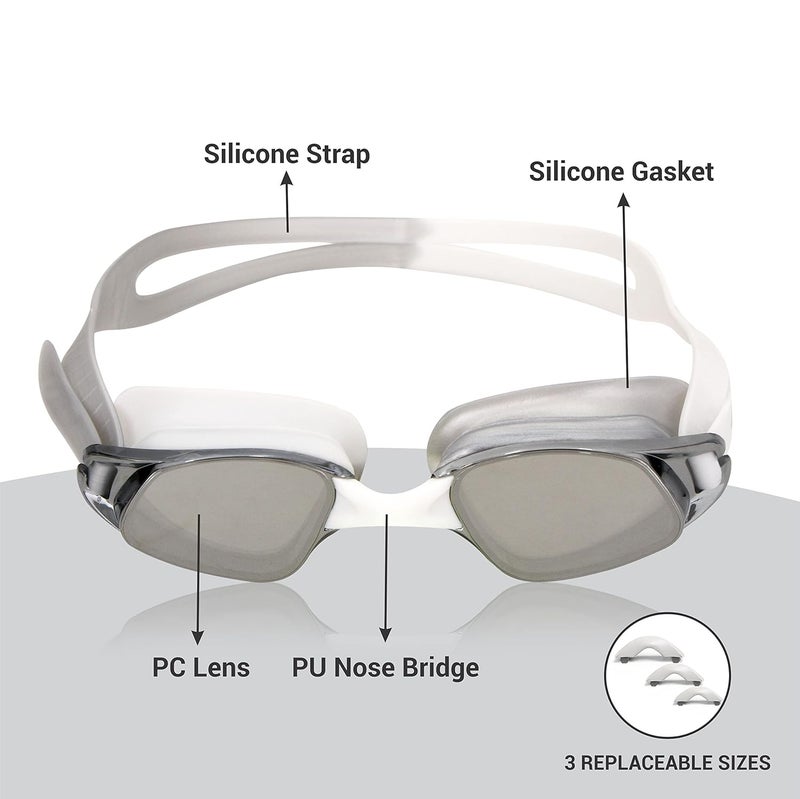 Nivia 4095 Swimming Goggles - Grey - Image 3