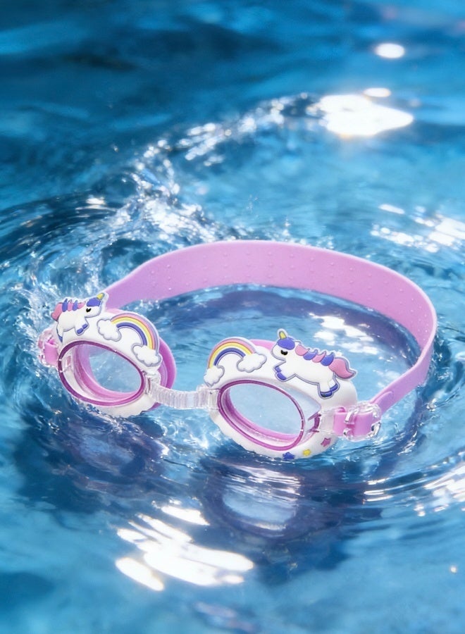 Children's Cartoon Silicone Anime Swimming Glasses Swimming Pool Girls Swimming Training Diving Equipment Glasses Effectively Block UV Ray with Box Packing - Image 4