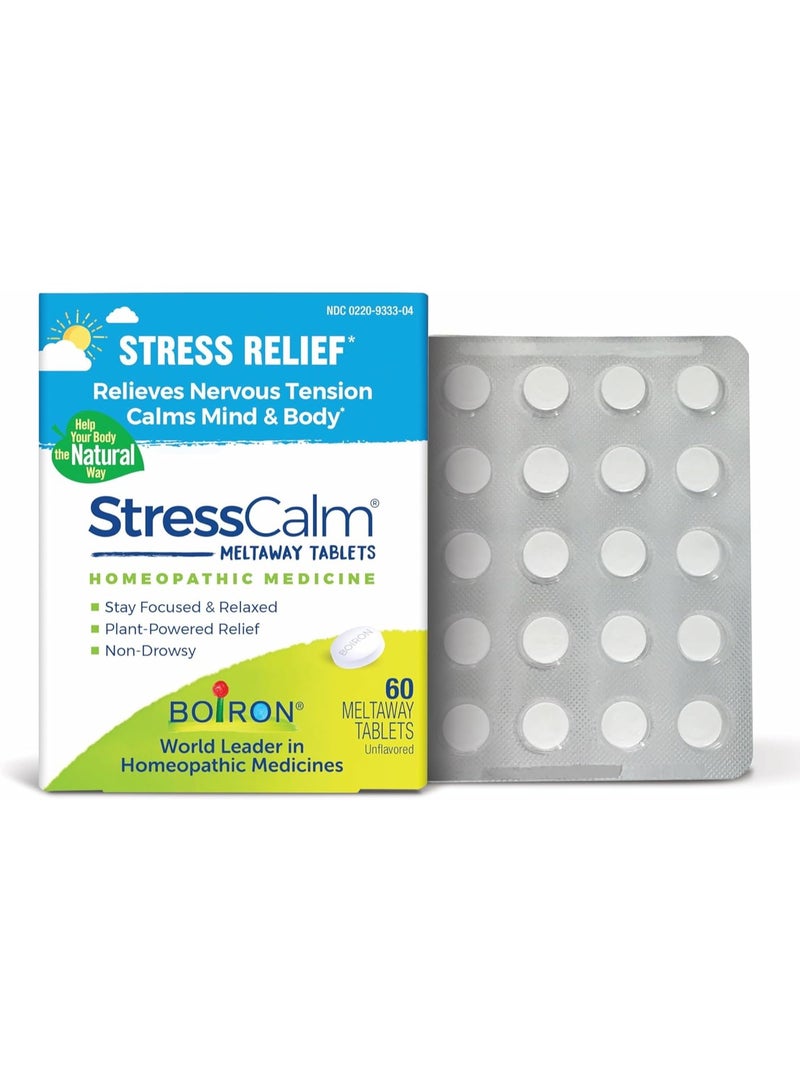 Boiron Boiron StressCalm for Relief of Stress, Anxiousness, Nervousness, Irritability, and Fatigue - 60 Count  - Image 1