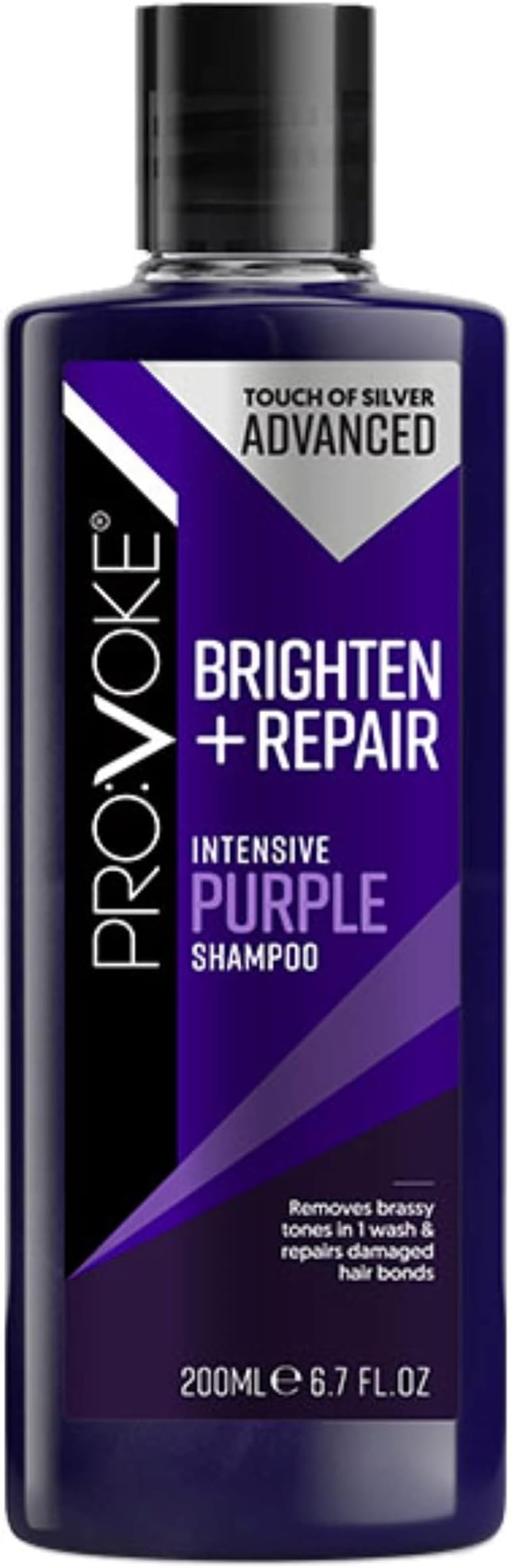 PROVOKE Touch of Silver Advanced Brighten and Repair Shampoo and Conditioner 200 ml Removes Brassy Yellow Tones Instantly Deep Repair Nourish and Restore Duo Pack - Image 2