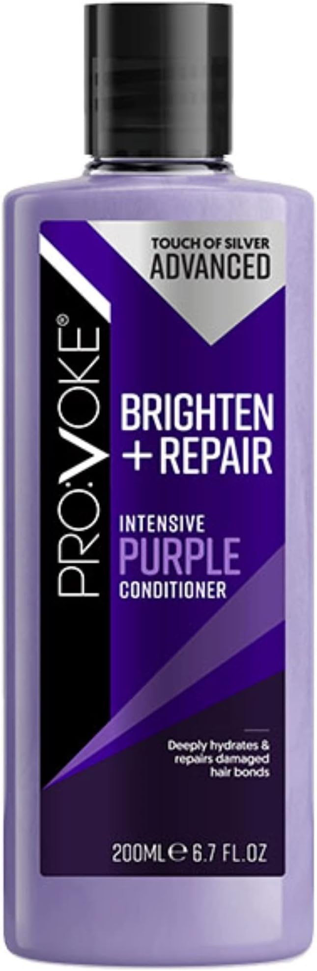 PROVOKE Touch of Silver Advanced Brighten and Repair Shampoo and Conditioner 200 ml Removes Brassy Yellow Tones Instantly Deep Repair Nourish and Restore Duo Pack - Image 3