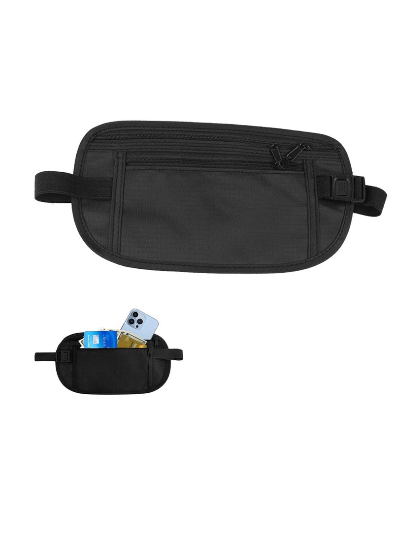 Black Anti-Theft Hidden Design Money Bag, - Image 1