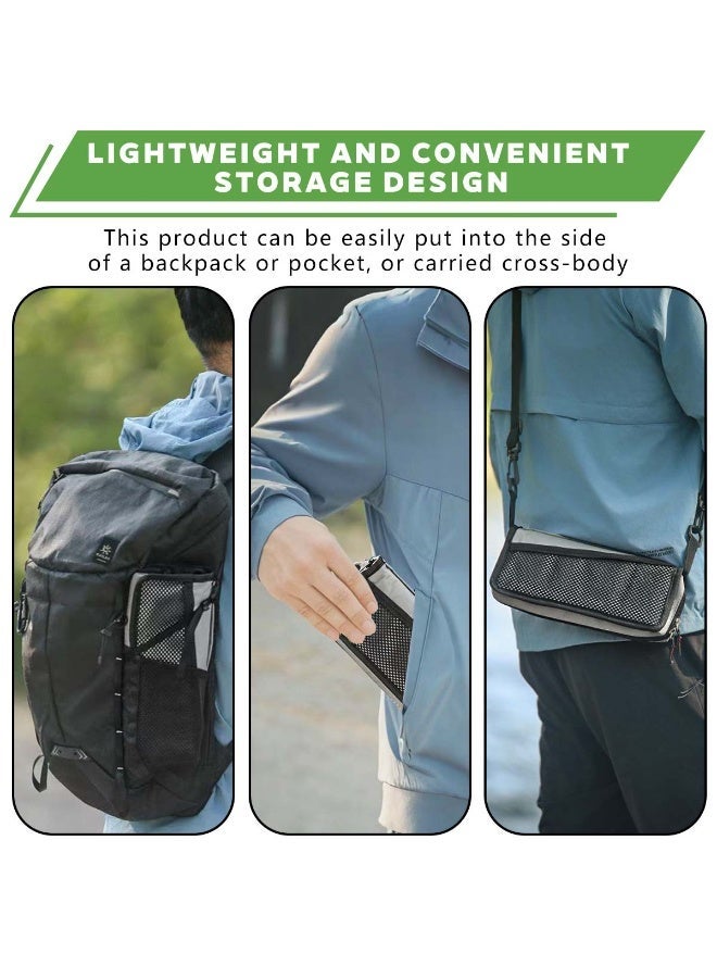 Mejora Portable Pocket Folding Stool,Extra Small Ultralight Foldable Camping Chair with Compact Carry Bag, Capacity for Outdoor Hiking, Fishing,Travel,Queue up,Gardening Furniture (Extra Small Size,Grey) - Image 3