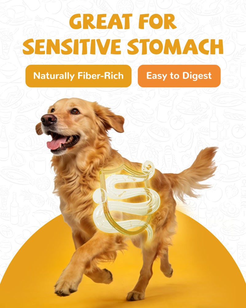 PAWUP Sweet Potatoes Strips Dog Treats - Single Ingredient Soft Chews w/Taurine, Chewy Sticks for Small & Medium Dogs, Easy to Digest, 12.5oz - Image 4