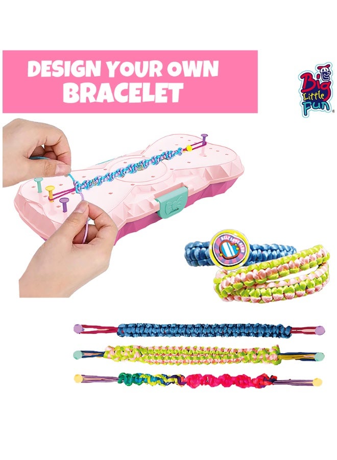 DAT DIY Braided Bracelet Maker Kit with Ropes & Beads, Fashion Jewelry Craft Set for Kids - Image 2