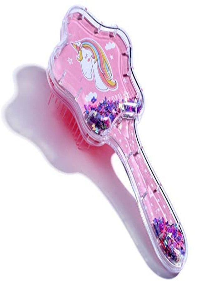 Trusmile Unicorn Star Shaped Novelty Glittery Star Brush Comb Hairbrush for Kids - Image 5