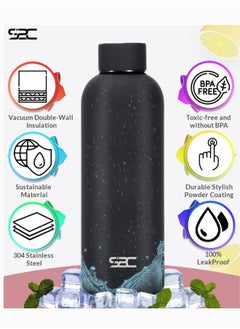 S2C Water Bottle Stainless Steel 750ml - Double Wall insulated Water Bottles for Hot Water Gym Bottle Stainless Steel Water Bottle for Kids School Flask Bottle Hot water bottle  - Image 3