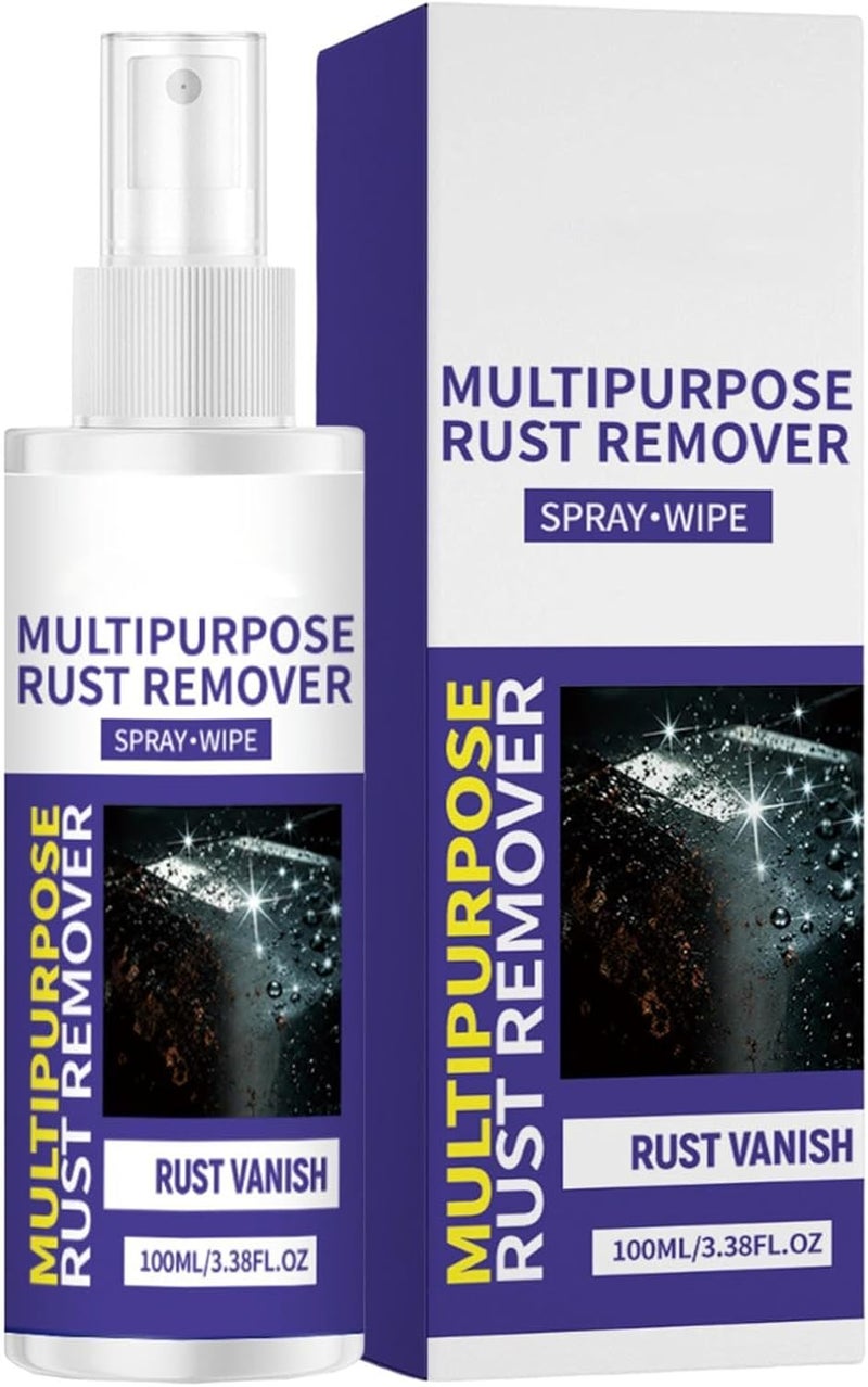 Rust Remover for Metal - 100ml Metal Oxide Marks Cleaning,Cookware Rust Stain Remover,for Household Apartment Kitchen Bathroom Faucet Cookware Pots Pans Car Wheel Hub Brake Disc - Image 1