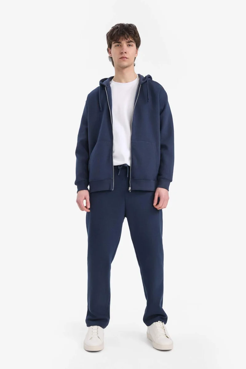 DeFacto Comfort Fit Hooded Thick Fabric Cardigan
