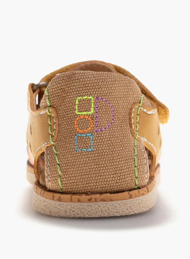 Pablosky Boys' Panelled Strap Sandals with Hook and Loop Closure