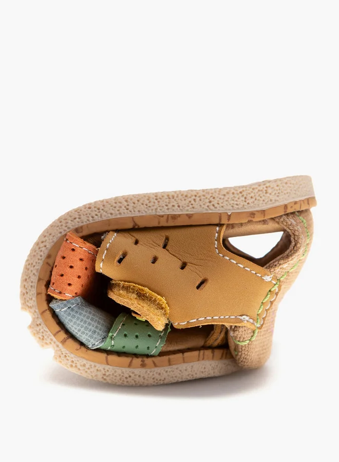 Pablosky Boys' Panelled Strap Sandals with Hook and Loop Closure