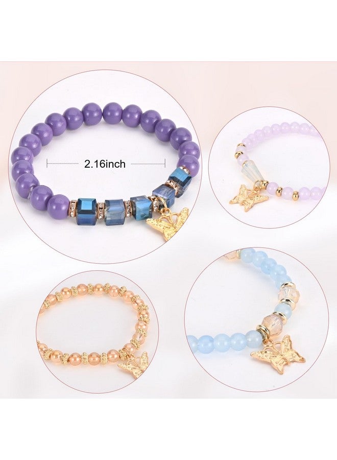 VONRU Bohemian Bracelet Sets For Women 6 Sets Stackable Stretch Bracelets Multicolor Boho Jewelry For Women Hippie Bracelets Dainty Jewelry Best Friend Gift (Multicolor Bead Bracelets) - Image 3