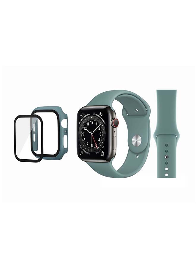 NIBEMINENT Bumper Replacement Band For Apple Watch Series 6/SE/5/4 Cactus Green