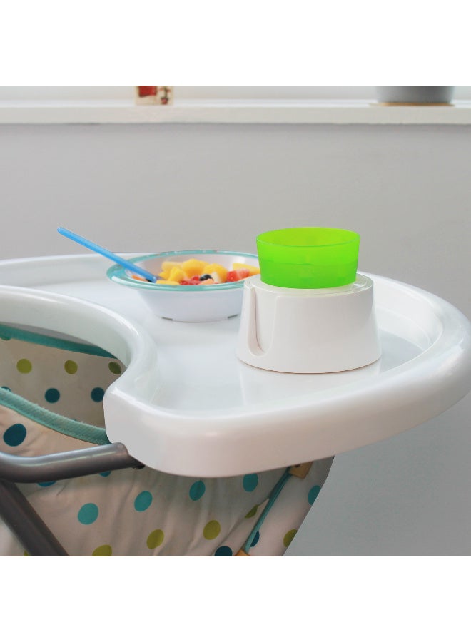 HIT PRODUCTS TableCoaster - Original Anti-Spill Table and Desk Cup Holder, Glacier White - RV and Boat Drink Holder, A Tip-Proof Coaster with Tacky Base and Walled Profile to Prevent Spilled Drinks - Image 4