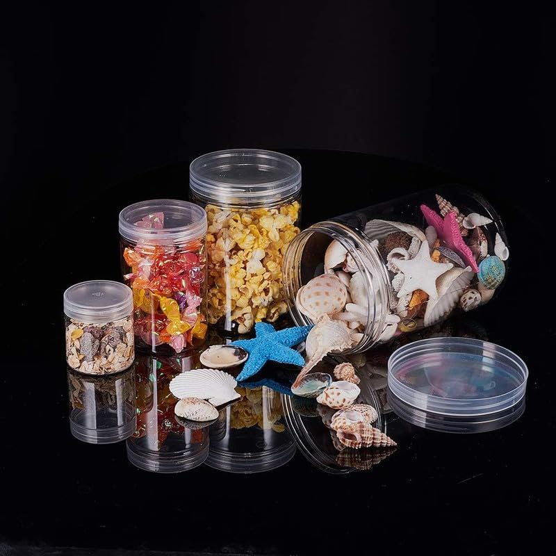 MosQuick® Set of 6 Transparent Airtight Container Set for Kitchen - Highly Durable Air Tight Containers for Kitchen Storage, Jars and Containers Set, Ideal mukhwas & Snacks container - Image 2