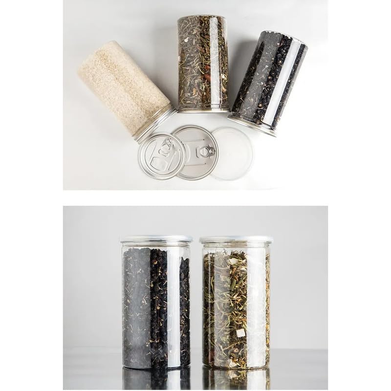MosQuick® Set of 6 Transparent Airtight Container Set for Kitchen - Highly Durable Air Tight Containers for Kitchen Storage, Jars and Containers Set, Ideal mukhwas & Snacks container - Image 4
