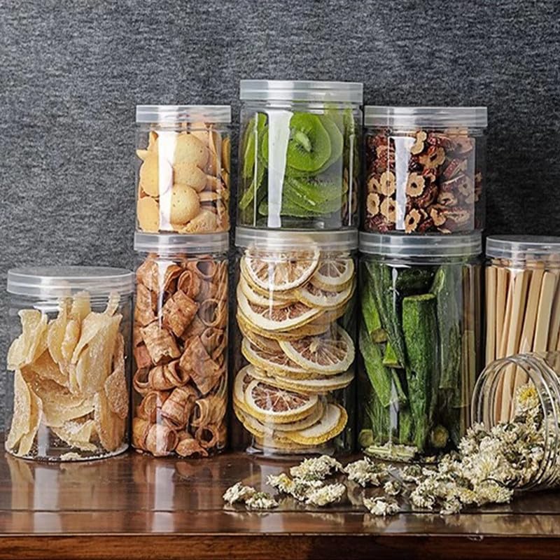 MosQuick® Set of 6 Transparent Airtight Container Set for Kitchen - Highly Durable Air Tight Containers for Kitchen Storage, Jars and Containers Set, Ideal mukhwas & Snacks container - Image 1