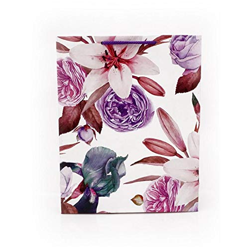Arrow Paper Products Lilly Flower Carry Bags (28x20x7.5 cm) -Pack of 40 - Image 1