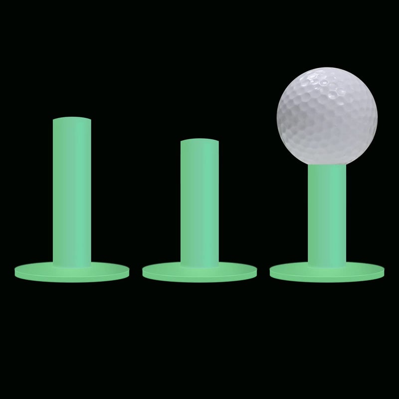 Scott Edward Golf Practice Tees 3/4 Pieces Packed Rubber Tee Indoor And Outdoor For Driving Range And Practice Mat White/Black/Orange/Glow - Image 5