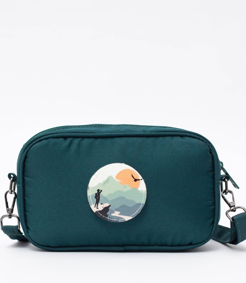 Kaff Green K0070 Interchangeable Sticker Crossbody Hand and Shoulder Bag  - Image 1