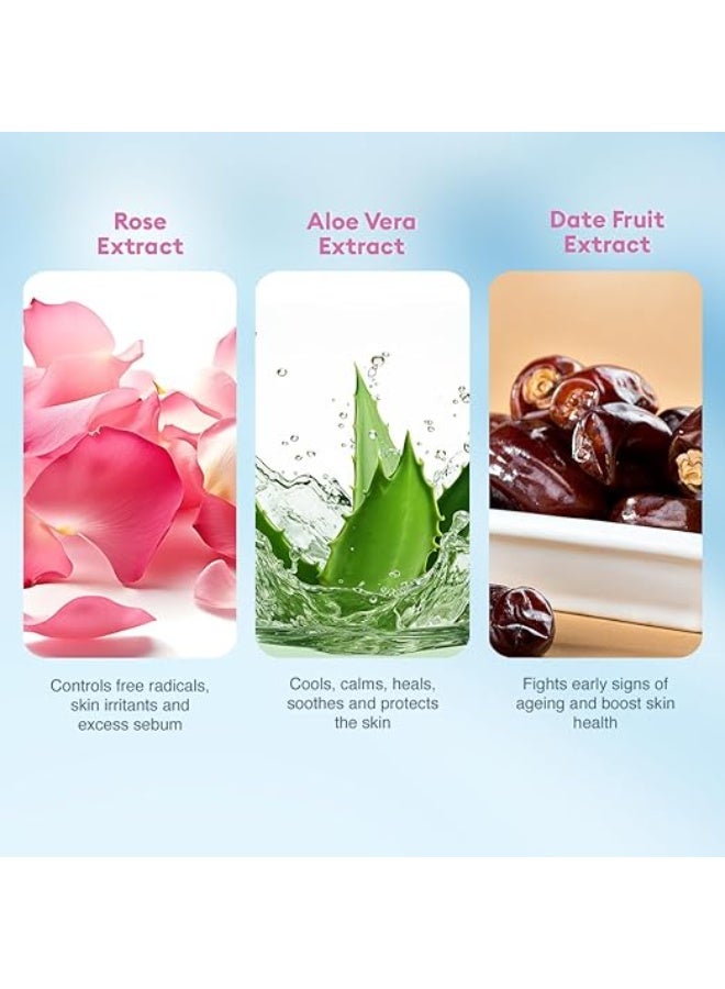 فى ال سي سي تونر ماء الورد من في إل سي سي - 500 مل | تونر منعش لتوازن درجة الحموضة | تونر طبيعي لشد البشرة وترطيبها وتوحيد لونها | إزالة الزيوت الزائدة والأوساخ | مع ماء الورد ومستخلص الصبار. - Image 4