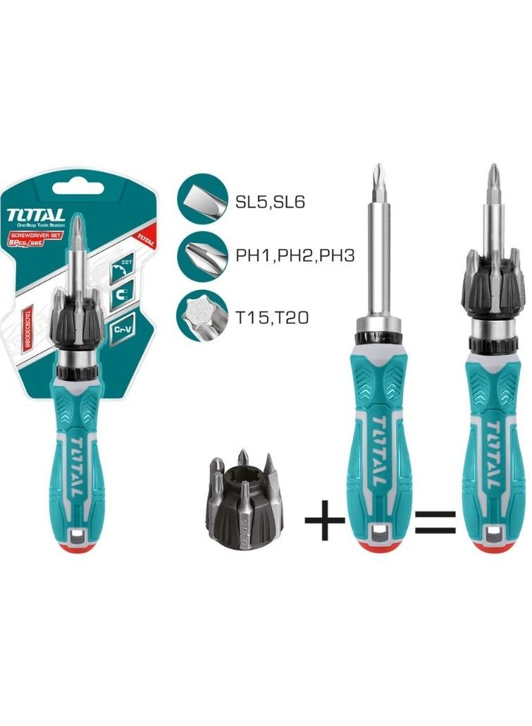 TOTAL ScrewDriver Bits Set 8Pcs - Image 4