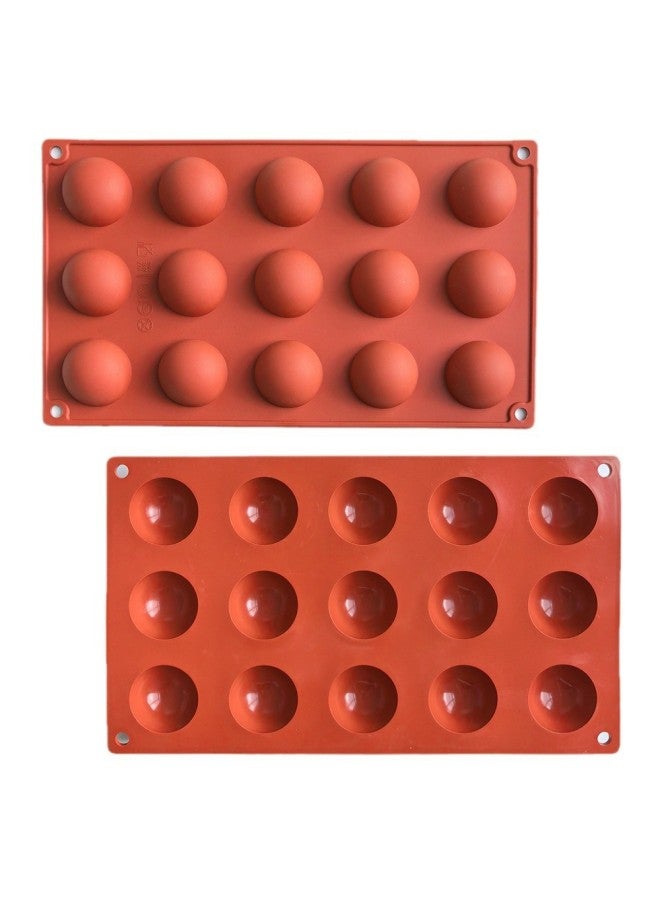 24 Even Small Semicircle 437 Chocolate Cake Silicone Mold Jelly Egg Tart Bread Mold Baking Tools-Color:2 Bags (color Can Be Noted) - Image 5