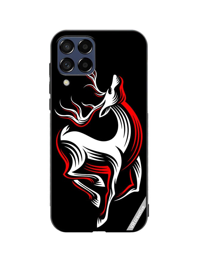 VR CREATIVE Protective Case Cover For Samsung Galaxy M53 Deer On A Black Design Multicolour - Image 1