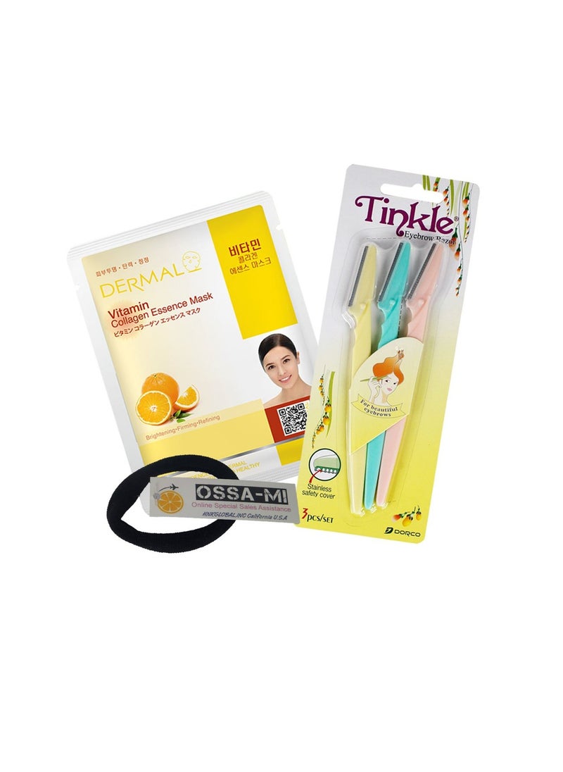 TD Set - Tinkle Eyebrow Razor 1ea with elastic & Dermal Essence Face Mask 1ea - pzsku/ZBEA4F1AD02C73C862F6AZ/45/_/1707456856/68aada11-07ba-4cc1-826a-da7ffb71b67a