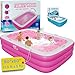 GRIP A POOL Inflatable for Kids and Adults 90x60 75x5 with Soft Padded Floor Handles and Drain Kiddie Swimming Pool Big Blow Up Backyard Pool for Ages 3 Playful Pink - Image 3