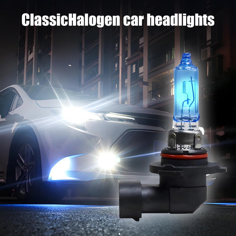 Flygun 2 PCS 9005 Car Halogen Bulbs, Ultra White Light Bulbs, 12V 100W Front Fog Light Bulbs, Super Bright High Beam Low Beam Bulbs Auto Lights Universal for Most Cars, Trucks, SUVs (White) - Image 3