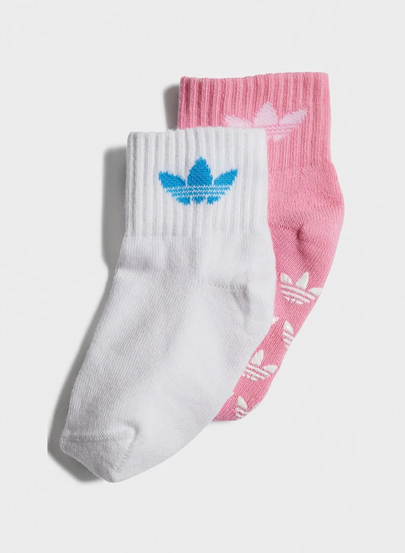 adidas Originals Kids 2 Pack Anti-Slip Socks