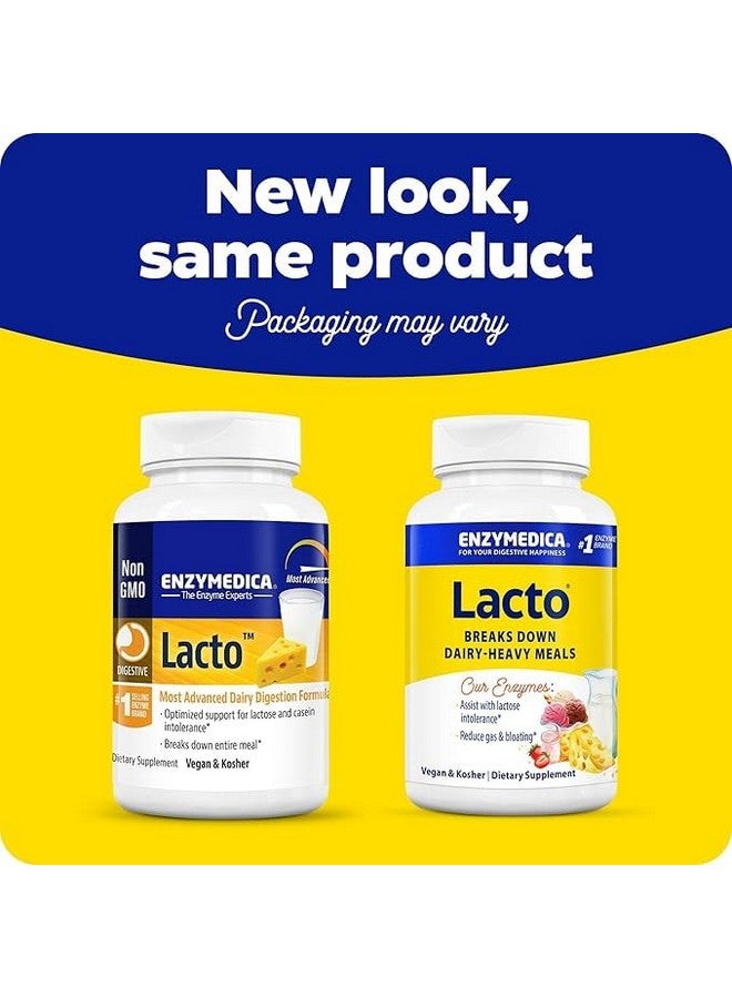 إنزيميديكا لاكتو، تركيبة فائقة القوة لعلاج عدم تحمل منتجات الألبان، مع إنزيمات اللاكتاز والبروتياز، لتخفيف اضطرابات الجهاز الهضمي، 90 كبسولة (90 حصة) - Image 2