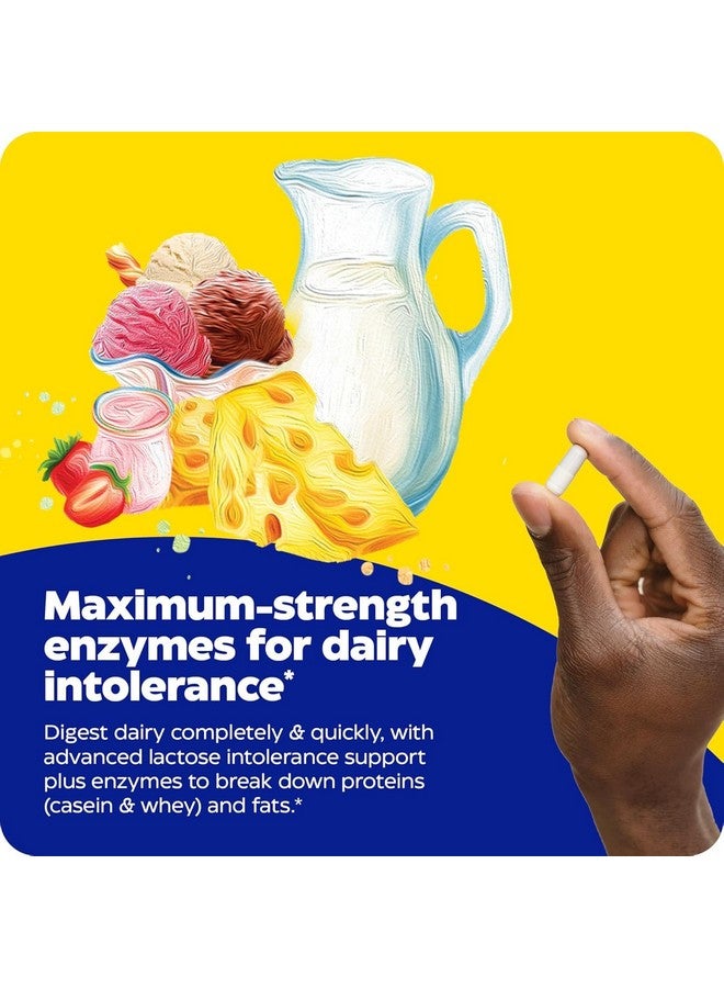 إنزيميديكا لاكتو، تركيبة فائقة القوة لعلاج عدم تحمل منتجات الألبان، مع إنزيمات اللاكتاز والبروتياز، لتخفيف اضطرابات الجهاز الهضمي، 90 كبسولة (90 حصة) - Image 4