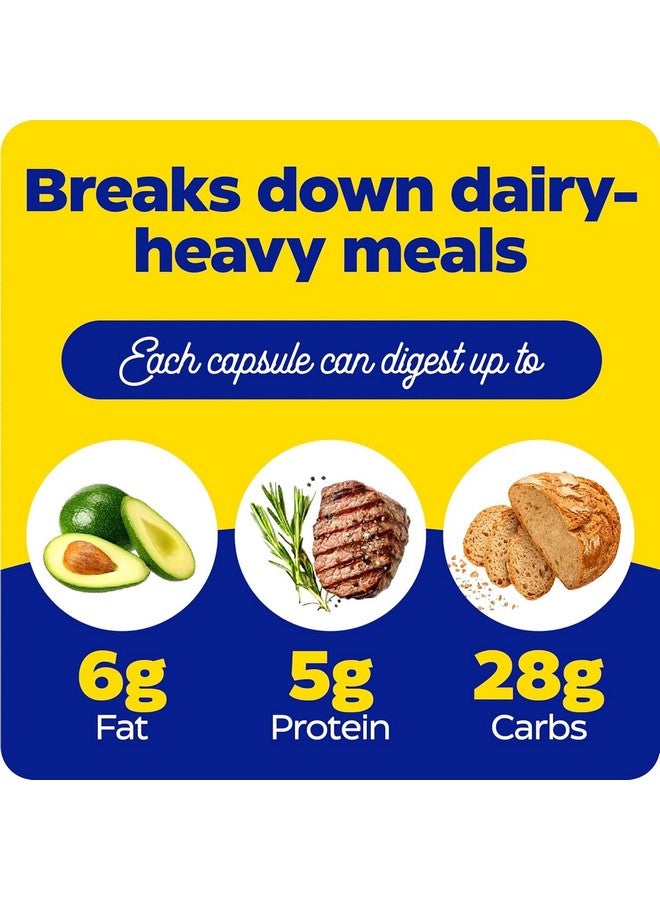 إنزيميديكا لاكتو، تركيبة فائقة القوة لعلاج عدم تحمل منتجات الألبان، مع إنزيمات اللاكتاز والبروتياز، لتخفيف اضطرابات الجهاز الهضمي، 90 كبسولة (90 حصة) - Image 5