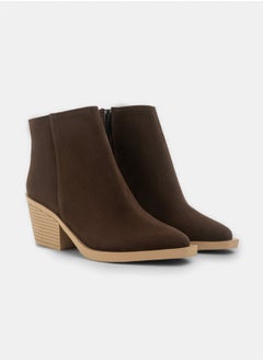 TGS Suede Zip Short Ankle Boot  - Image 1
