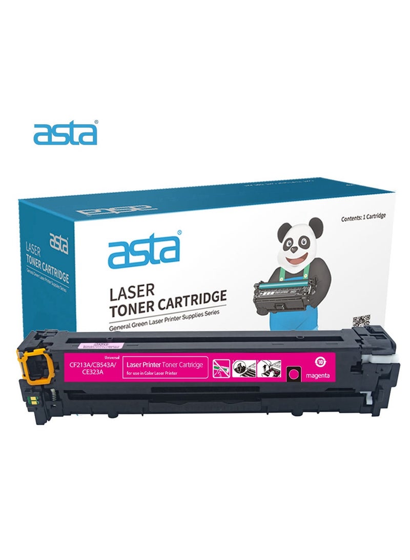 ASTA CB543A 125A Color Toner Cartridge Compatible For HP Laser Jet CM1300 CM1312 CP1210 CP1215 CP1515n CP1518ni Printer CB 543 125 A Printing pr Magenta M Replacement High Quality Office Consumable - Image 1