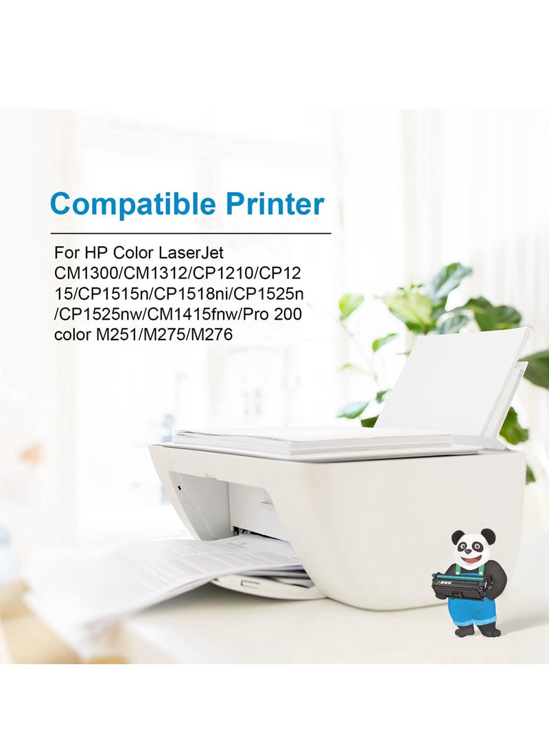 ASTA CB543A 125A Color Toner Cartridge Compatible For HP Laser Jet CM1300 CM1312 CP1210 CP1215 CP1515n CP1518ni Printer CB 543 125 A Printing pr Magenta M Replacement High Quality Office Consumable - Image 4