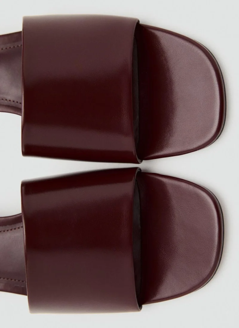 MANGO Block-heel sandals with strap