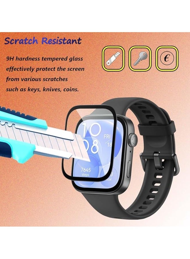 Denx Screen Protector compatible with Huawei Watch Fit 3, Anti-Scratch, 3D Curved, HD Screen Protector for Huawei Watch Fit 3 - Image 3