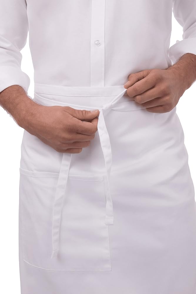 شيف وركس غطاء مطبخ نسائي ورجالي من نوع Chef Works، أبيض، مقاس واحد - Image 1