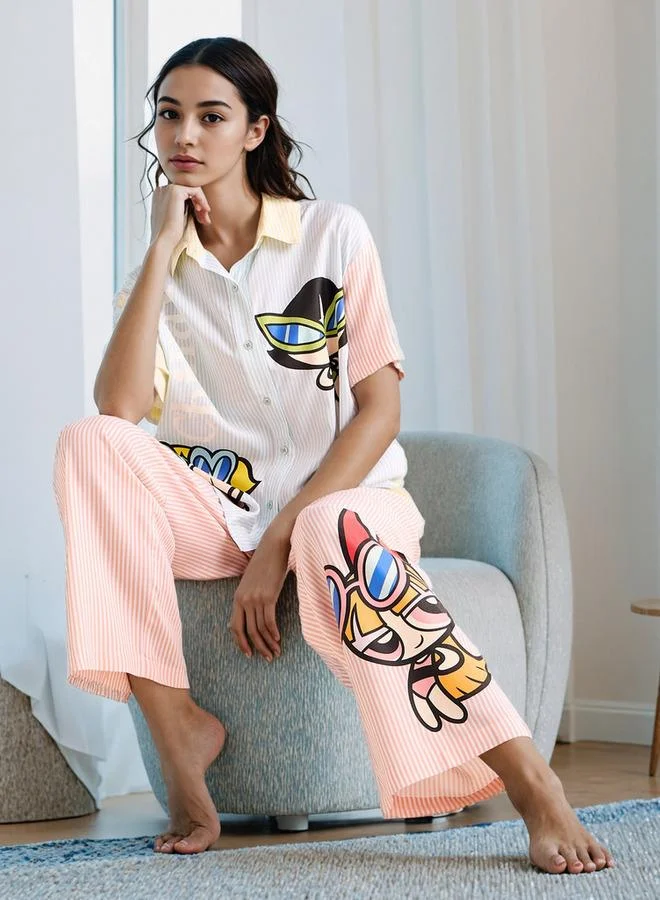 سبلاش فيڤ طقم بيجاما بطبعة فتيات القوة