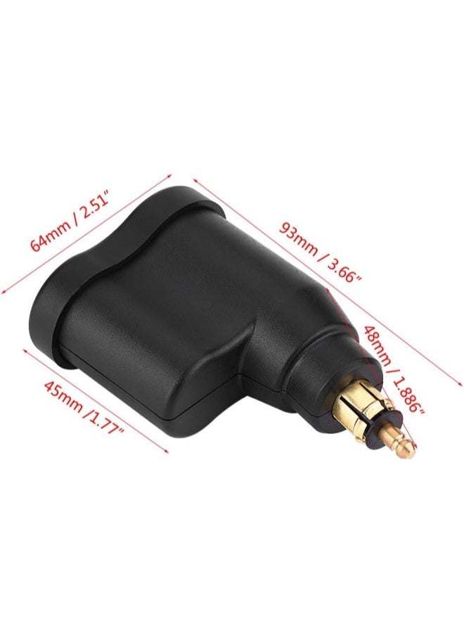 klarako 1224V 3.3A Motorcycle Dual USB Charger Power Adapter Lighter - Image 1