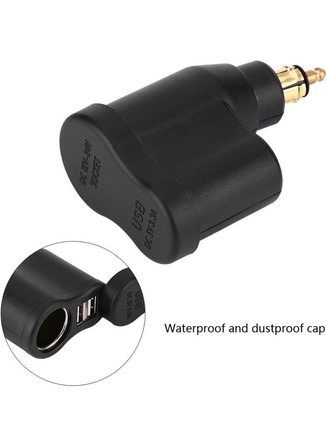 klarako 1224V 3.3A Motorcycle Dual USB Charger Power Adapter Lighter - Image 2