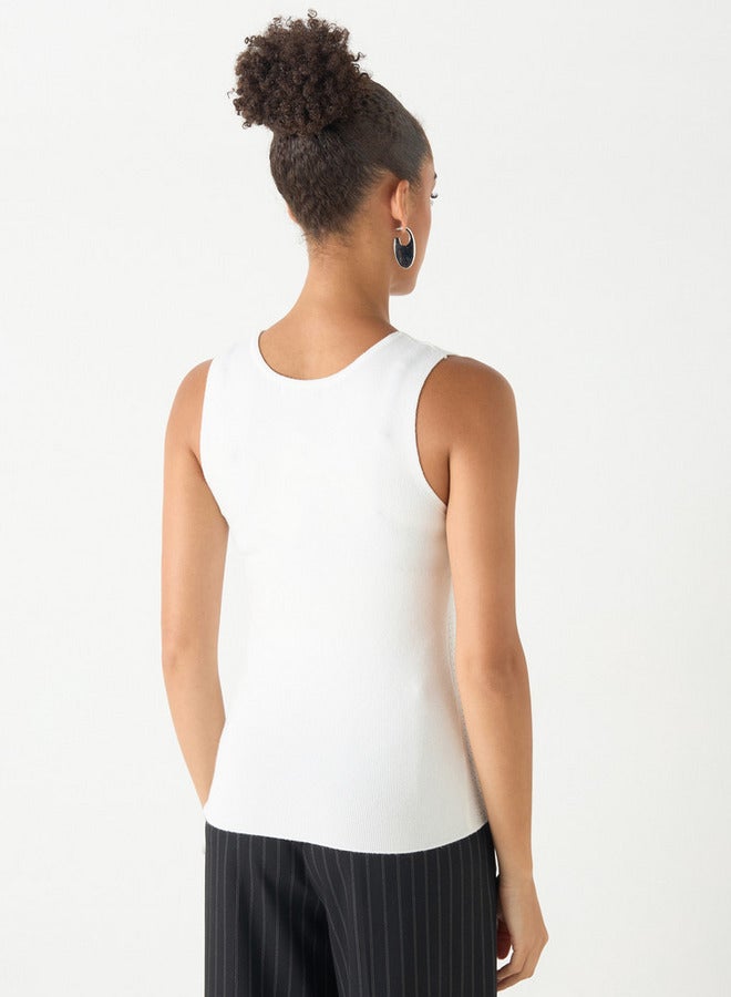 2Xtremz Embellished Sleeveless Tank Top with Round Neck - Image 3