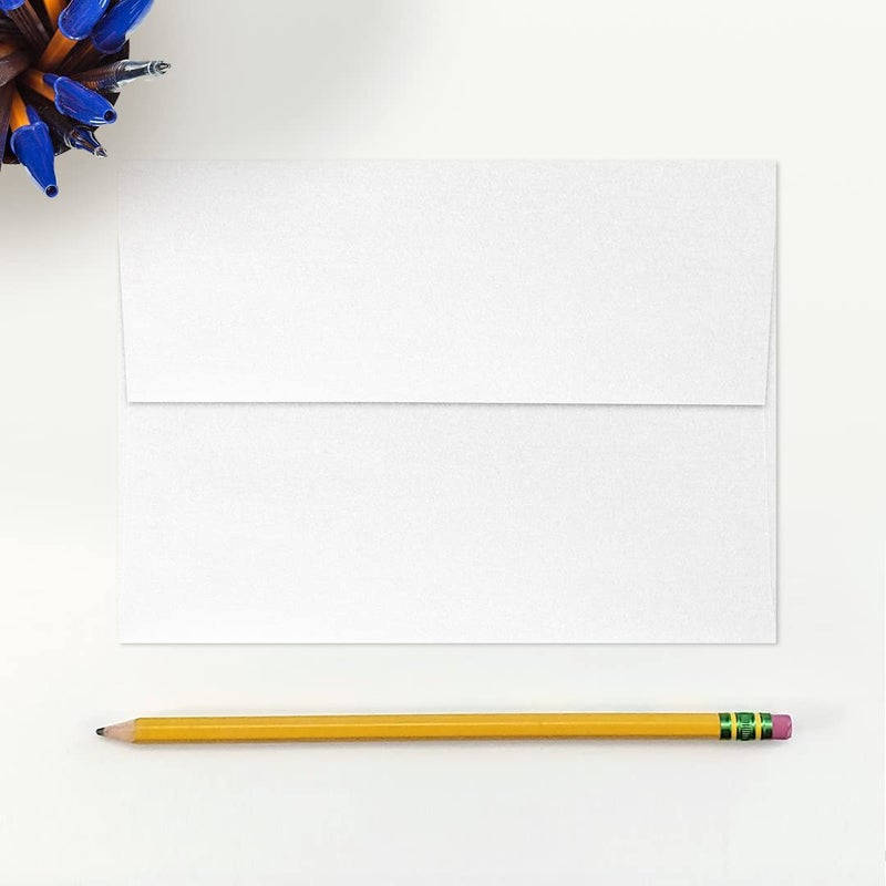 LUXPaper A7 Invitation Envelopes | Peel & Press | 5 1/4" x 7 1/4" | Crystal Metallic | 80lb. Text | 50 Qty - Image 4