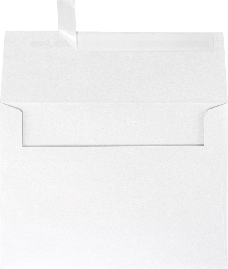 LUXPaper A7 Invitation Envelopes | Peel & Press | 5 1/4" x 7 1/4" | Crystal Metallic | 80lb. Text | 50 Qty - Image 1