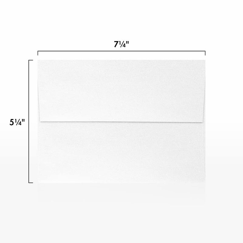 LUXPaper A7 Invitation Envelopes | Peel & Press | 5 1/4" x 7 1/4" | Crystal Metallic | 80lb. Text | 50 Qty - Image 3